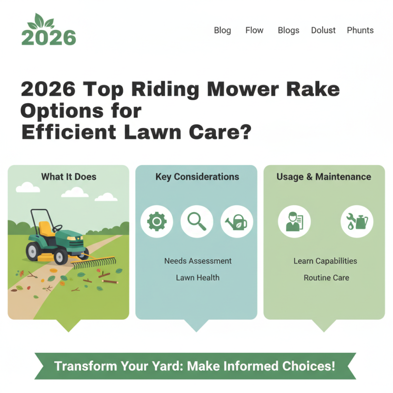 2026 Top Riding Mower Rake Options for Efficient Lawn Care?