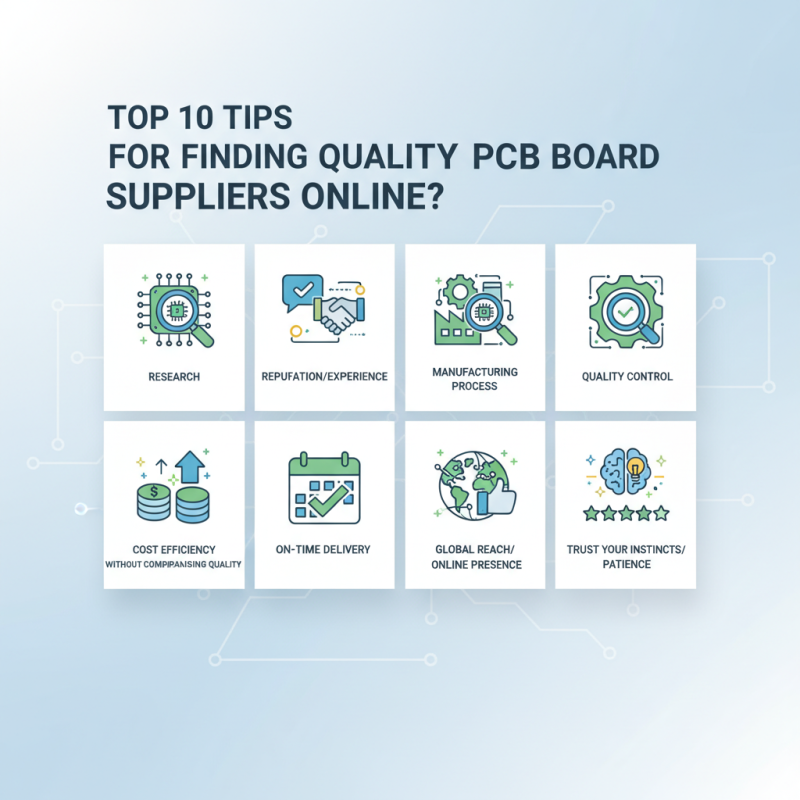 Top 10 Tips for Finding Quality PCB Board Suppliers Online?