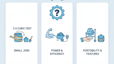 How to Choose the Best Small Cement Mixer for Concrete?