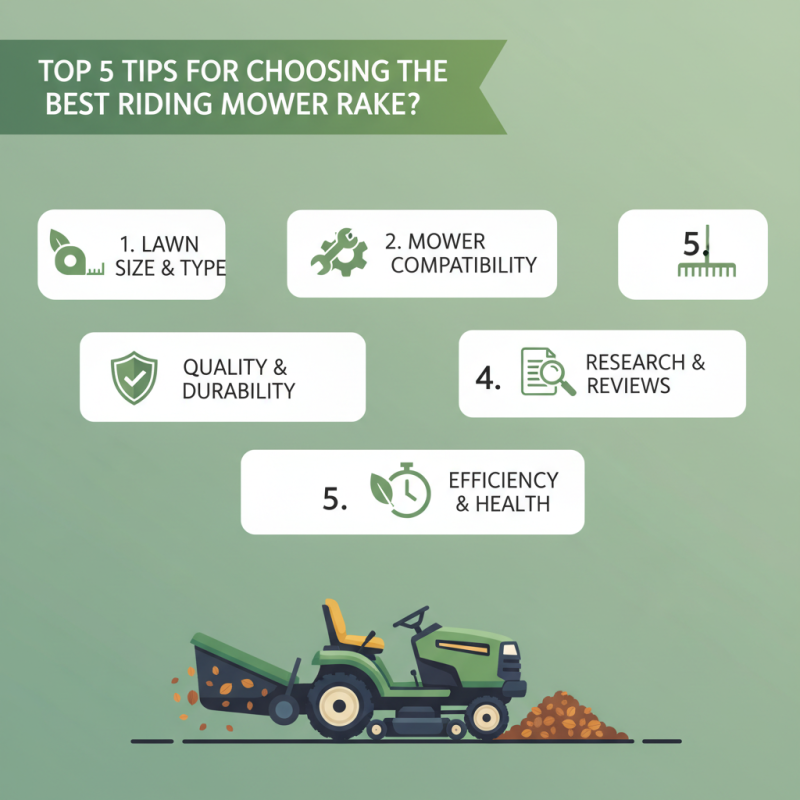 Top 5 Tips for Choosing the Best Riding Mower Rake?