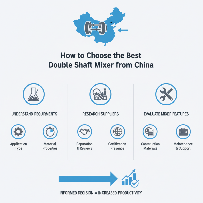 How to Choose the Best Double Shaft Mixer from China?