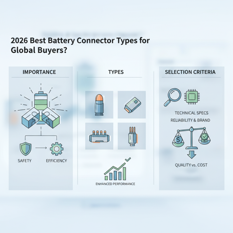 2026 Best Battery Connector Types for Global Buyers?