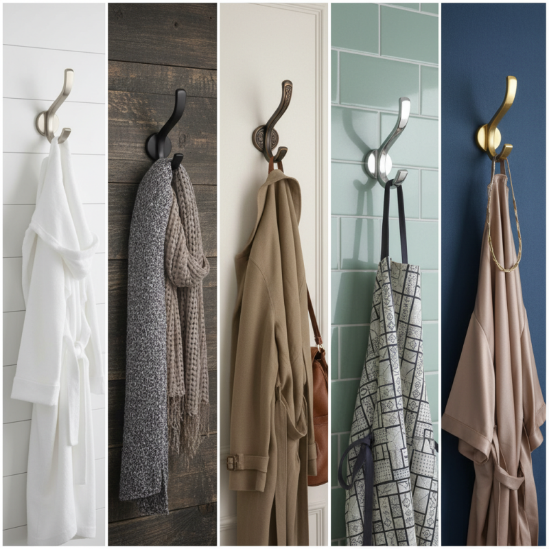 Top 5 Zinc Alloy Robe Hooks for Your Home Decor?