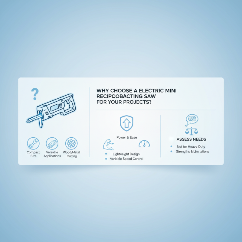 Why Choose an Electric Mini Reciprocating Saw for Your Projects?