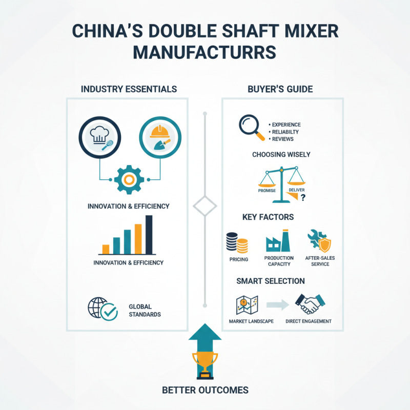 Top Double Shaft Mixer Manufacturers in China for Global Buyers?