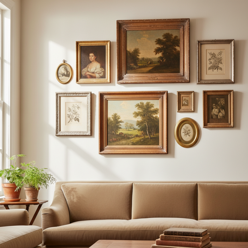 How to Choose and Style Antique Frame Pictures for Your Home Decor?