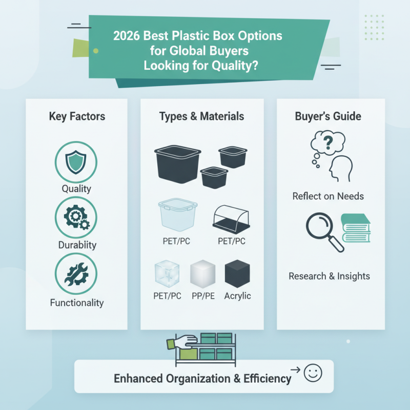 2026 Best Plastic Box Options for Global Buyers Looking for Quality?