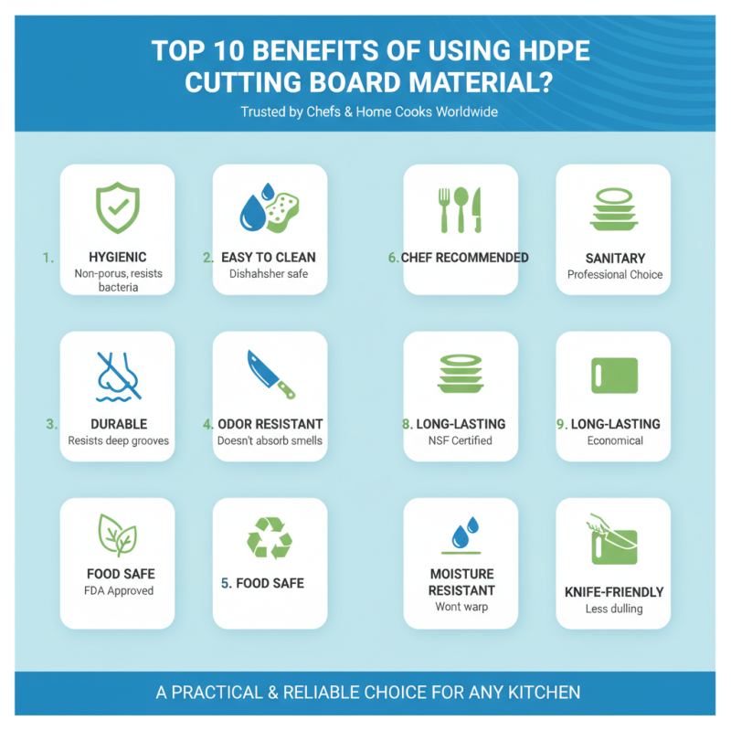 Top 10 Benefits of Using Hdpe Cutting Board Material?