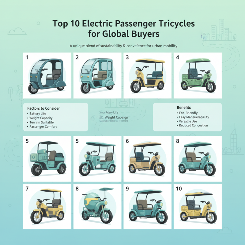 Top 10 Electric Passenger Tricycles for Global Buyers?