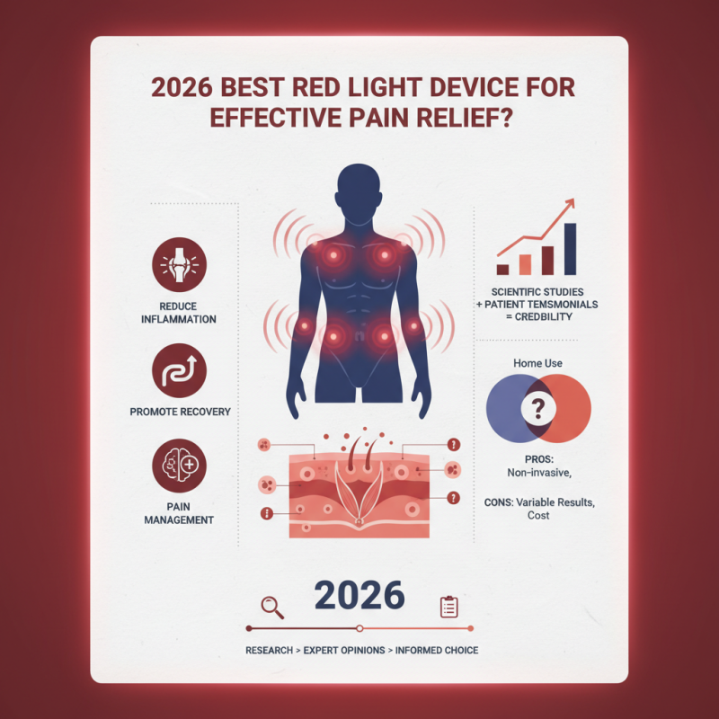 2026 Best Red Light Device for Effective Pain Relief?