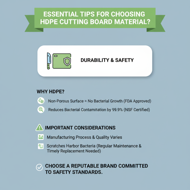 Essential Tips for Choosing Hdpe Cutting Board Material?