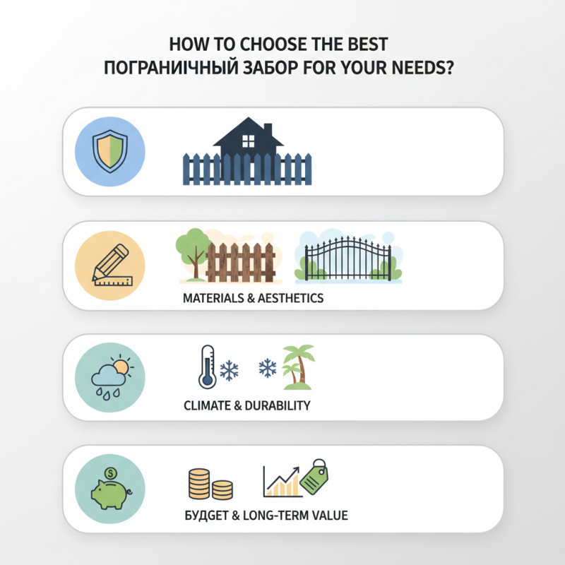 How to Choose the Best Пограничный забор for Your Needs?