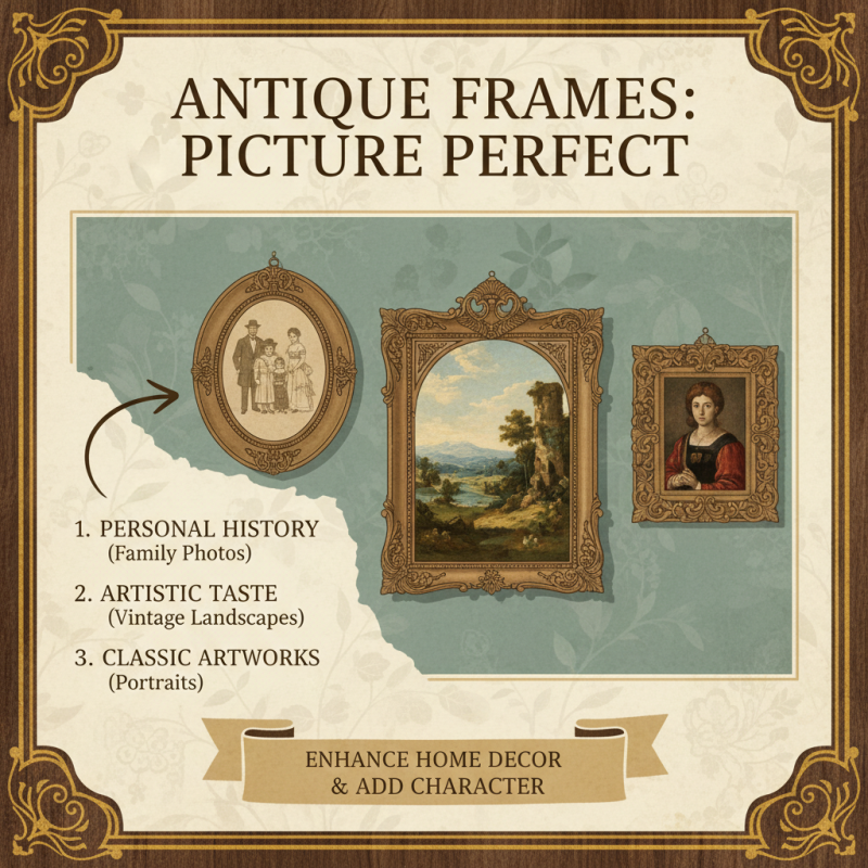 How to Choose and Style Antique Frame Pictures for Your Home Decor?