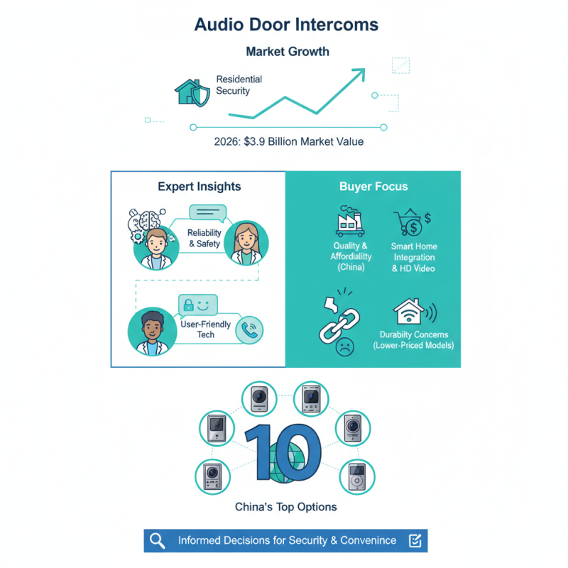 China Top 10 Audio Door Intercoms for Global Buyers?