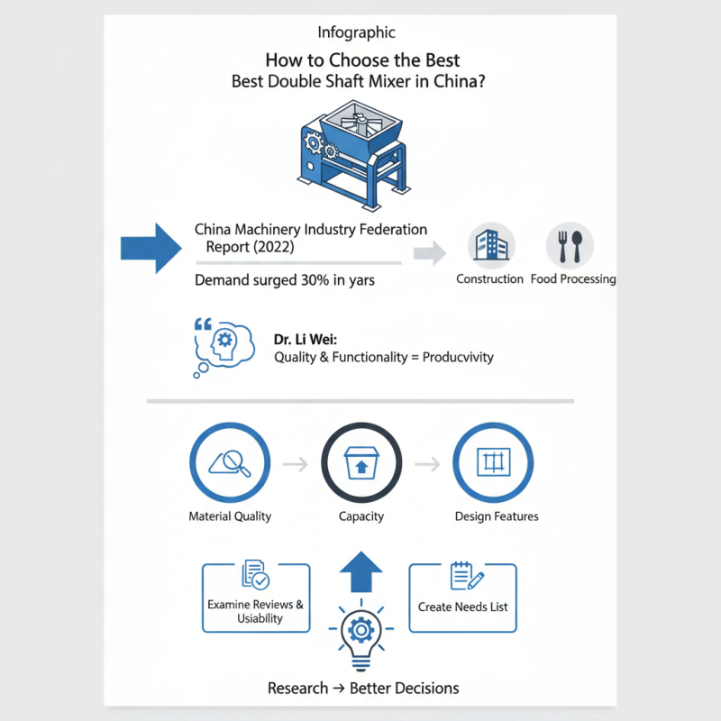 How to Choose the Best Double Shaft Mixer in China?