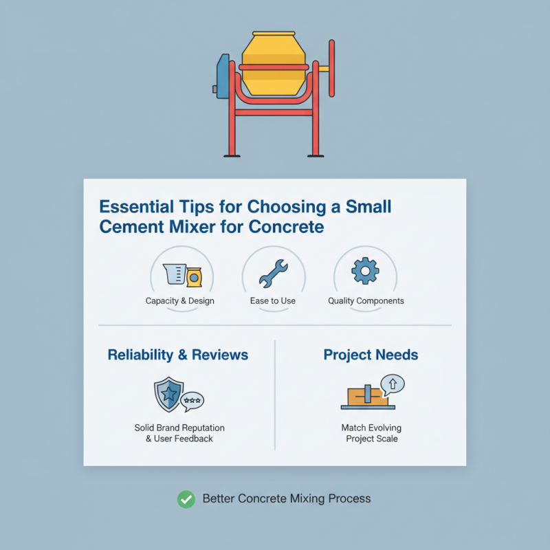 Essential Tips for Choosing a Small Cement Mixer for Concrete?