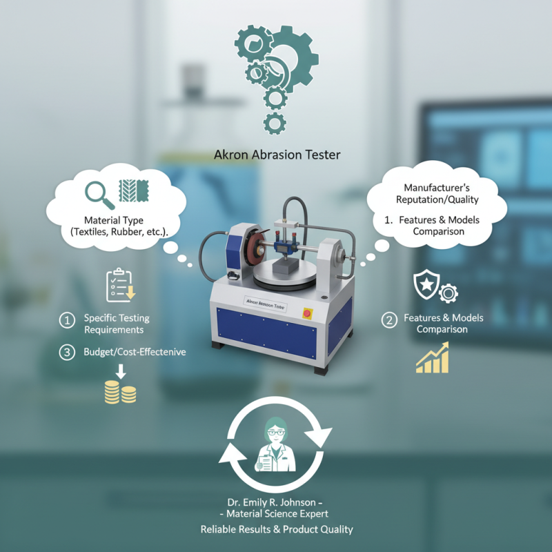 Top Tips for Choosing the Right Akron Abrasion Tester?