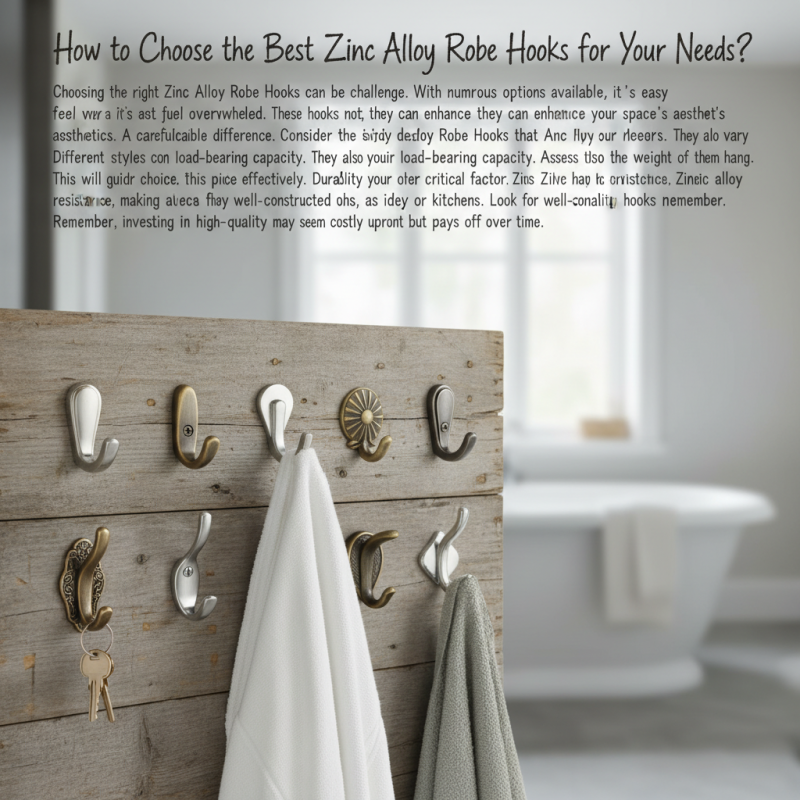 How to Choose the Best Zinc Alloy Robe Hooks for Your Needs?