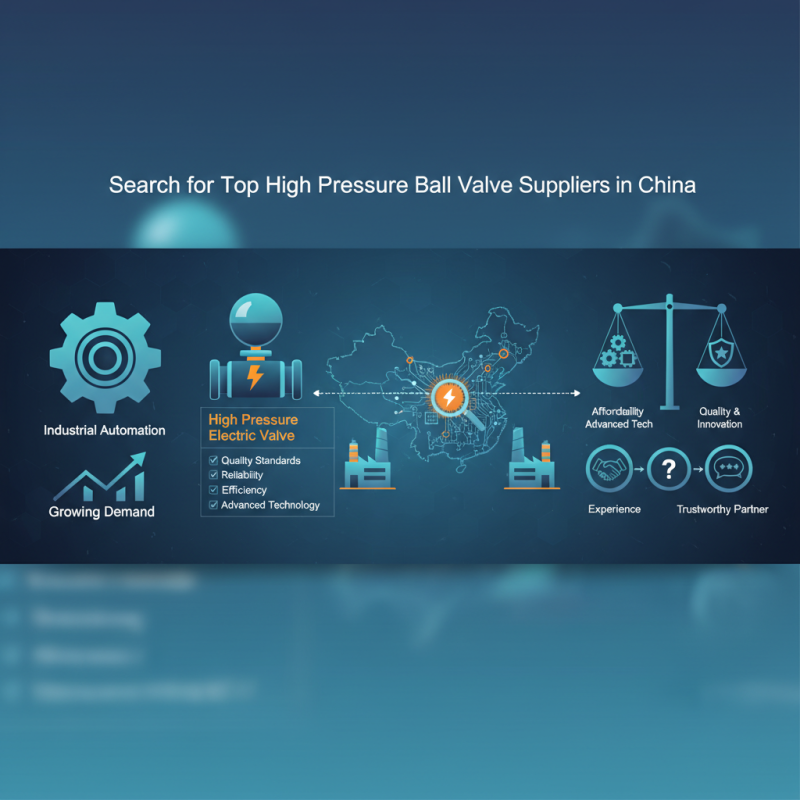 China Top High Pressure Electric Ball Valve Supplier Search?