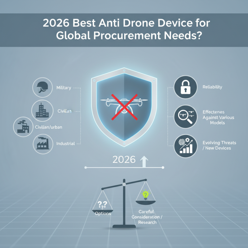 2026 Best Anti Drone Device for Global Procurement Needs?