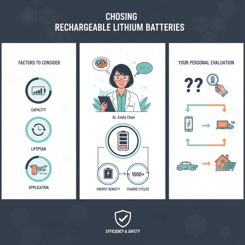 What is the Best Rechargeable Lithium Battery for You?