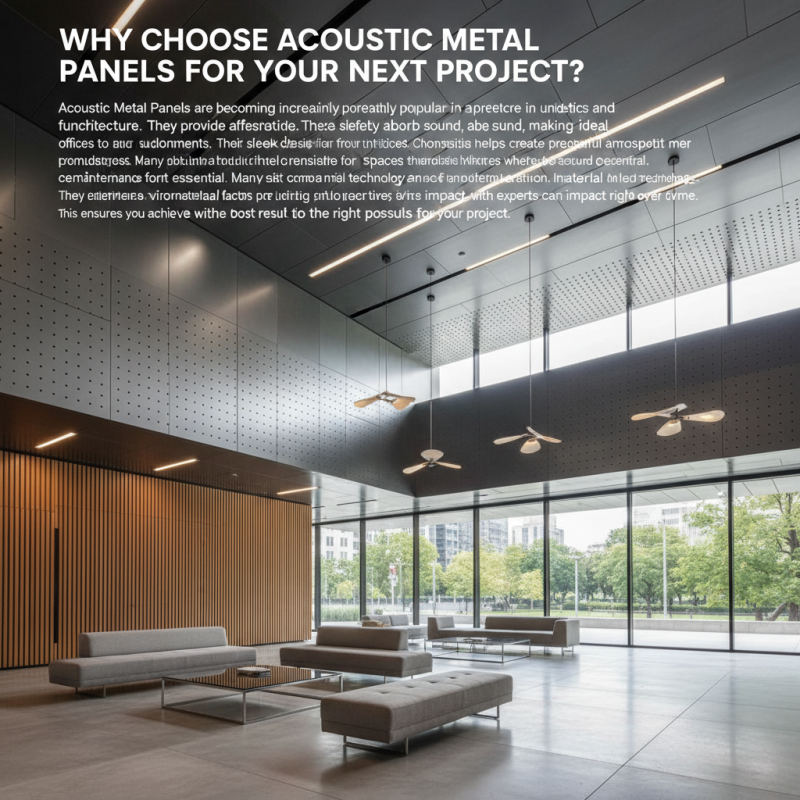 Why Choose Acoustic Metal Panels for Your Next Project?