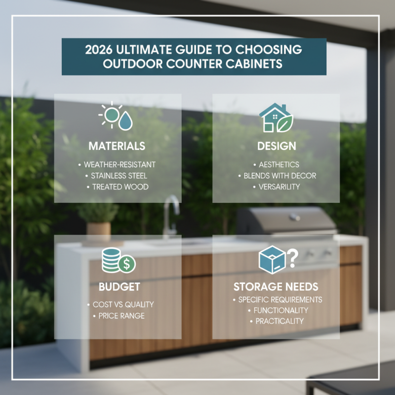 2026 Ultimate Guide to Choosing Outdoor Counter Cabinets?