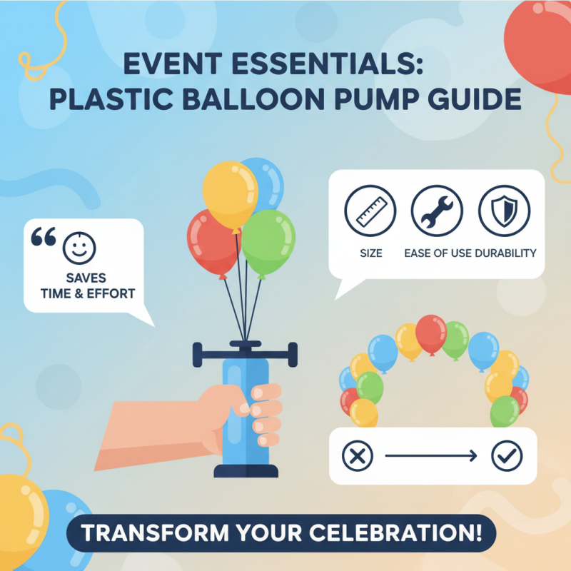China Best Plastic Balloon Pump for Your Event Needs?