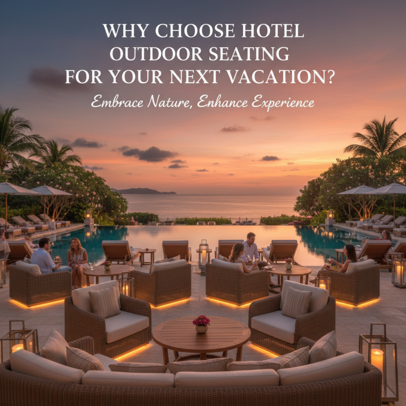 Why Choose Hotel Outdoor Seating for Your Next Vacation?