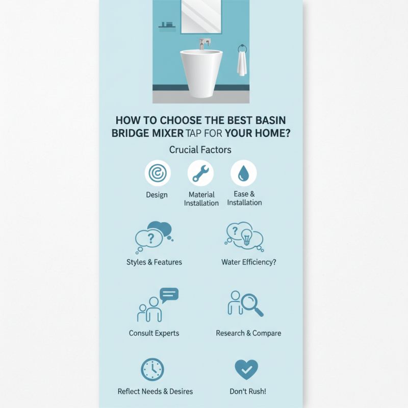 How to Choose the Best Basin Bridge Mixer Tap for Your Home?