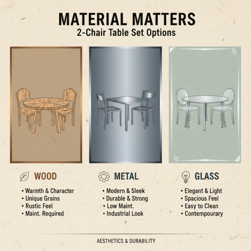 How to Choose the Best Two Chair Table Set for Your Home?