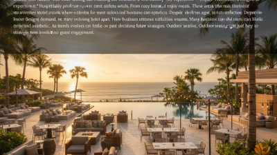 Best Hotel Outdoor Seating Ideas for Your Next Purchase?