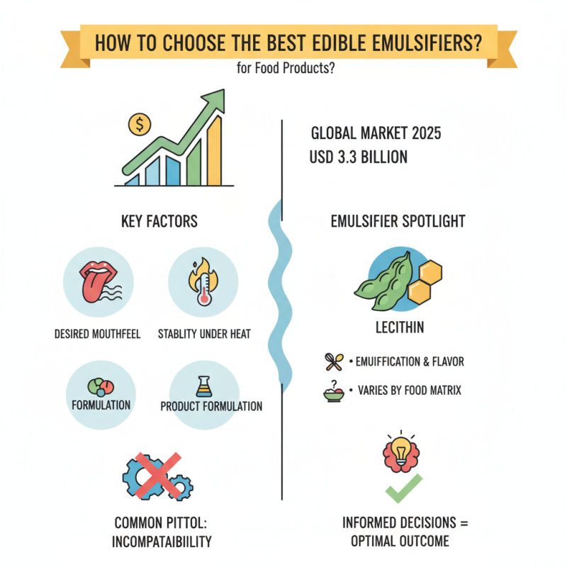 How to Choose the Best Edible Emulsifiers for Your Products?
