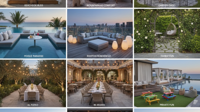 Top 10 Hotel Outdoor Seating Ideas for Your Vacation Needs?