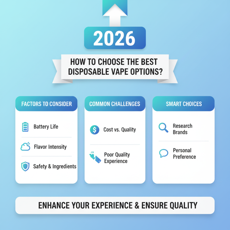 2026 How to Choose the Best Disposable Vape Options?