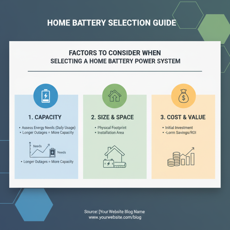 How to Choose the Best Home Battery Power System for Your Needs?