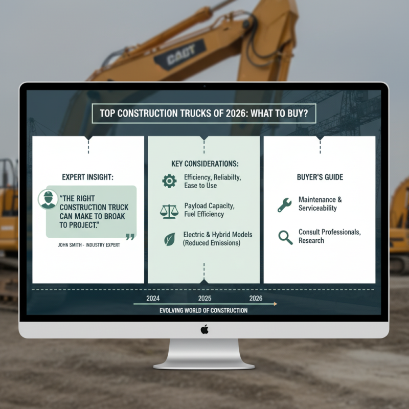 Top Construction Trucks of 2026 What to Buy?