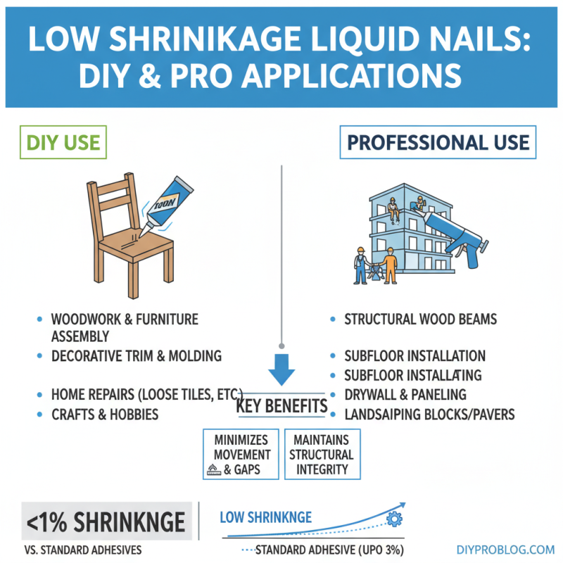 Why Choose Low Shrinkage Liquid Nails for Your Projects?