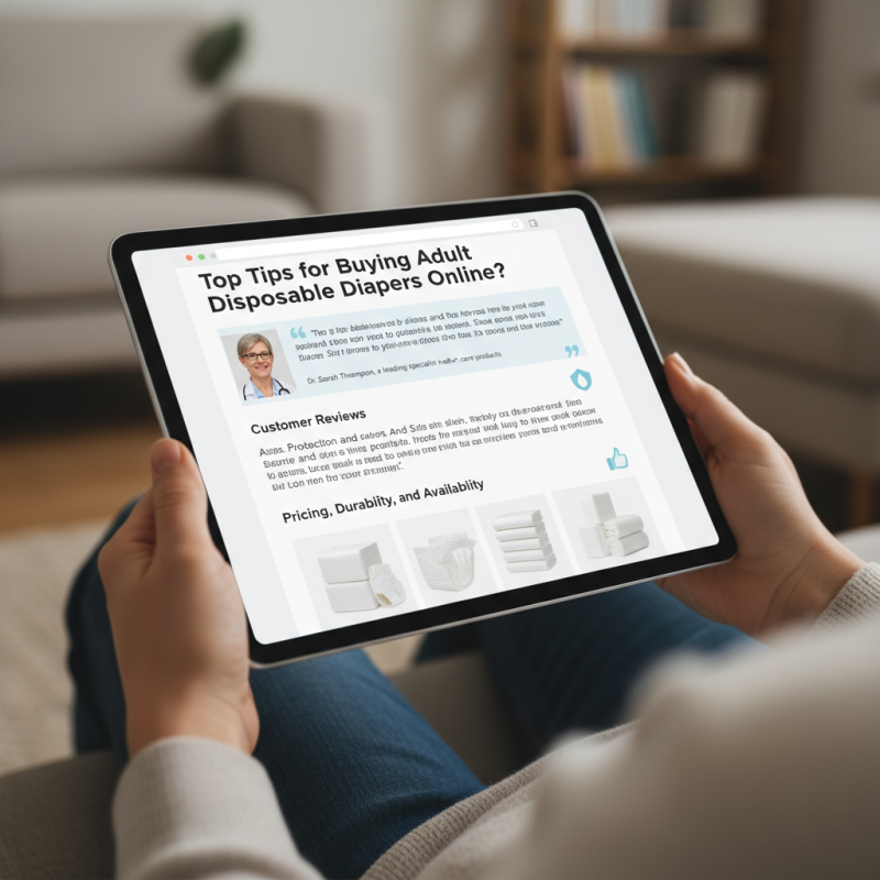 Top Tips for Buying Adult Disposable Diapers Online?