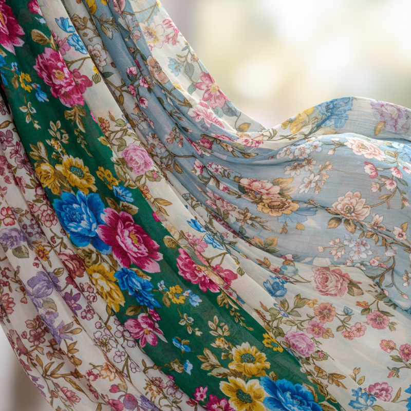 Top 2026 Georgette Floral Print Fabric Trends for Buyers?