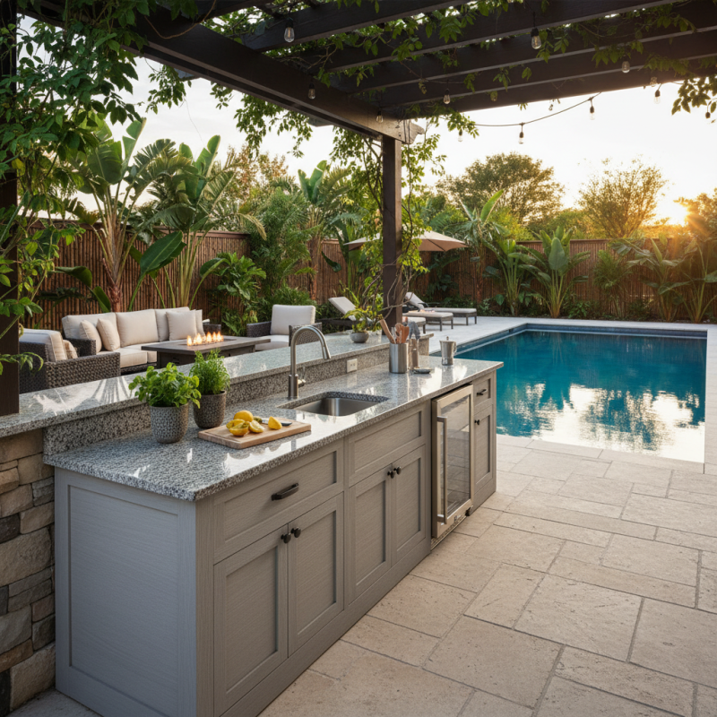 Top 5 Outdoor Counter Cabinet Ideas for Your Backyard Hideaway?