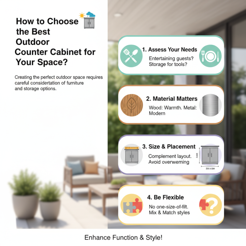 How to Choose the Best Outdoor Counter Cabinet for Your Space?