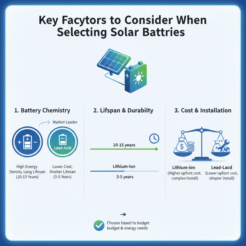 How to Choose the Best Battery for Solar Energy Systems?