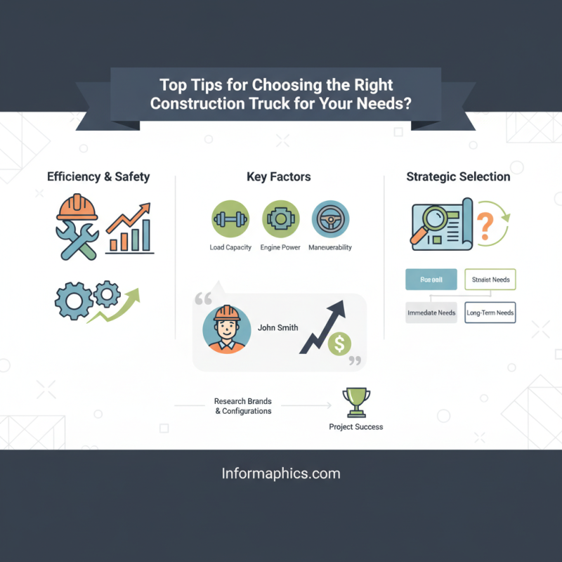 Top Tips for Choosing the Right Construction Truck for Your Needs?
