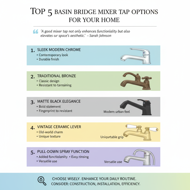 Top 5 Basin Bridge Mixer Tap Options for Your Home?