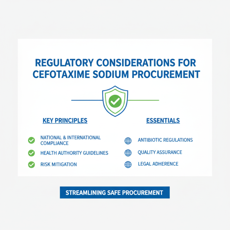 What You Should Know About Cefotaxime Sodium Procurement?