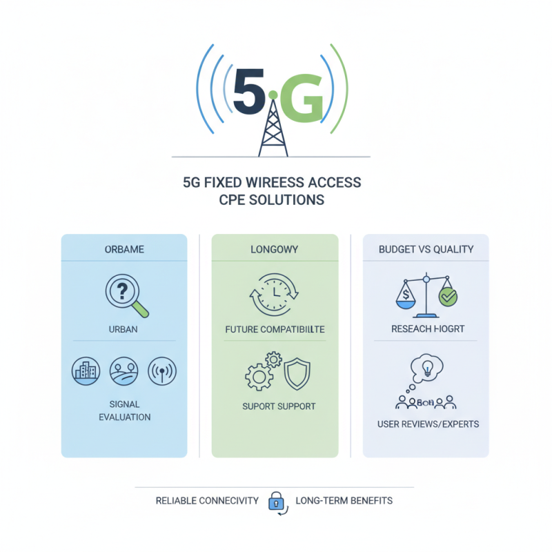 How to Choose the Best 5G Fixed Wireless Access CPE Solution?