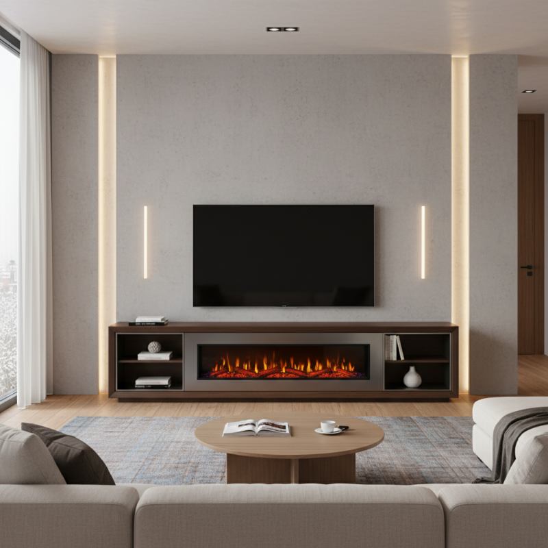 China Top Electric Fireplace TV Console Designs for Your Living Space?
