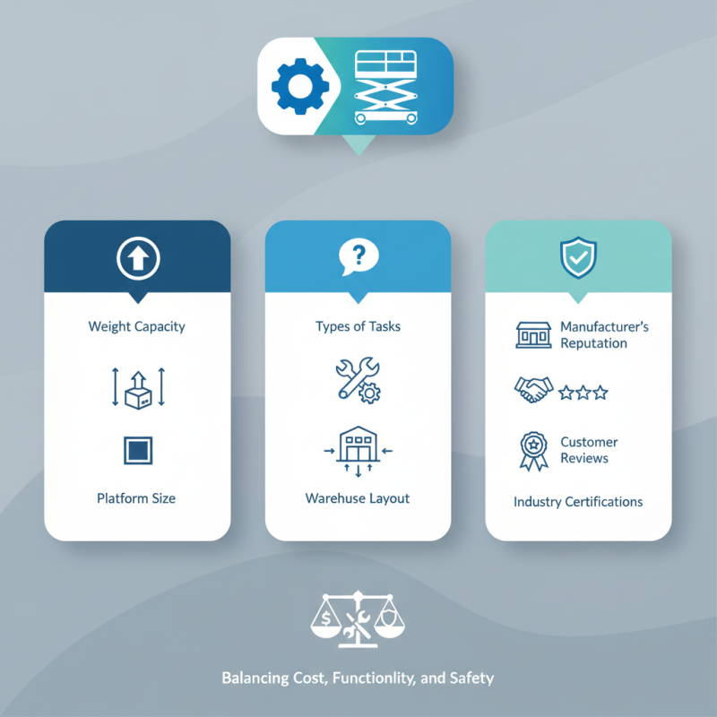 Top Tips for Choosing the Right Scissor Lift for Warehouses?