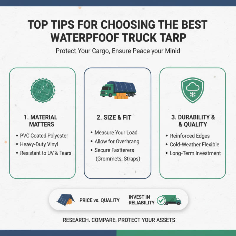 Top Tips for Choosing the Best Waterproof Truck Tarp?